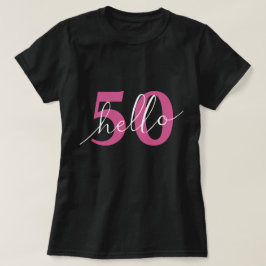 Hallo 50 | 50. Geburtstagspartei Custom T-Shirt