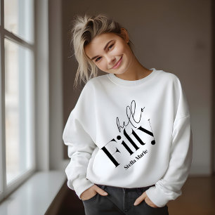 Hallo 50 moderne minimale elegante 50. Geburtstag Sweatshirt