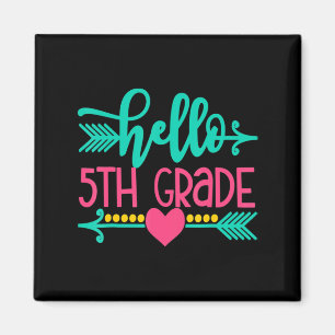 Hallo 5. Klasse Mädchen wieder zu Schulgeschenk Ni Magnet