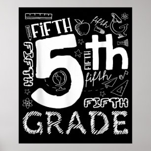 Hallo 5th Grade Hier komme ich 5 Grade Boys Girls Poster