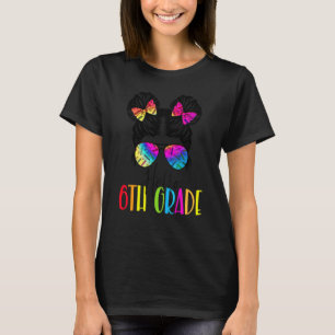 Hallo 6. Sechste Klasse Unordentliche Frisur Zurüc T-Shirt