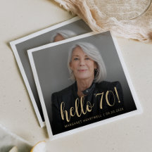 Hallo 70 Seventieth Birthday Party Foto