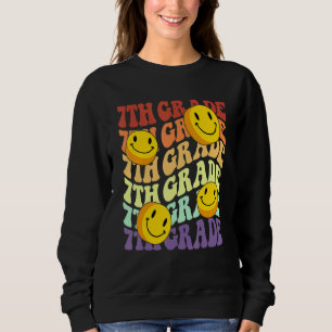 Hallo 7. Lehrer der siebten Klasse Zurück zur Schu Sweatshirt