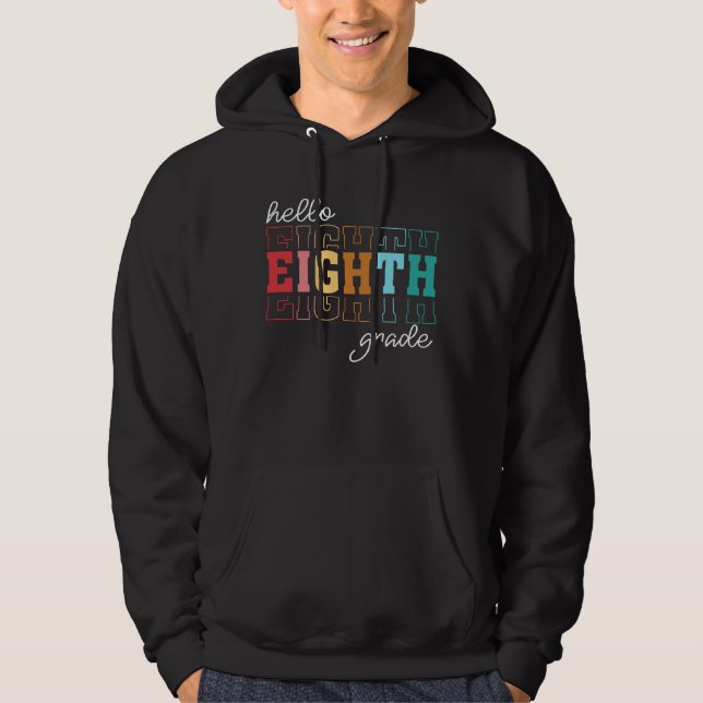 hallo 8. klasse hoodie (Vorderseite)
