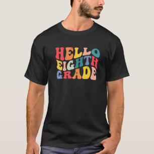 hallo 8. Lehrer der achten Klasse Zurück zur Schul T-Shirt