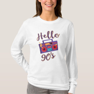 Hallo 90er Radio Kassettenrekorder T-Shirt