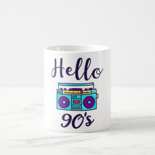 Hallo 90er Radiokassettenrekorder Kaffeetasse