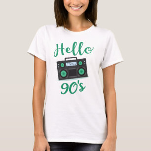 Hallo 90er Radiokassettenrekorder T-Shirt