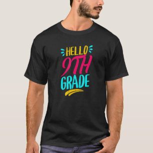 Hallo 9. Klasse Erster Tag der Lehrerin zurück T-Shirt