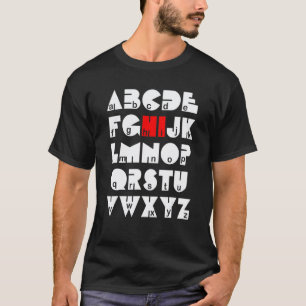 Hallo Abc Alphabet Kindergarten Lehrer Schüler Rüc T-Shirt