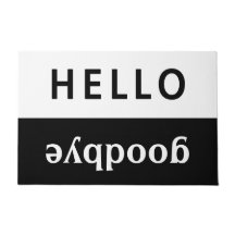 Hallo Abschied schwarz und weiß