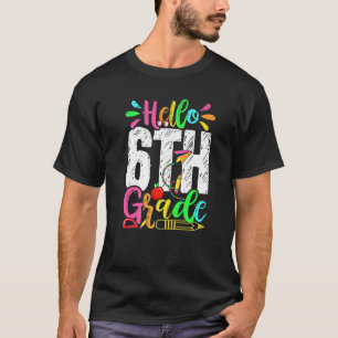 Hallo Abschluss 6. Klasse Zurück zur Schule Männer T-Shirt