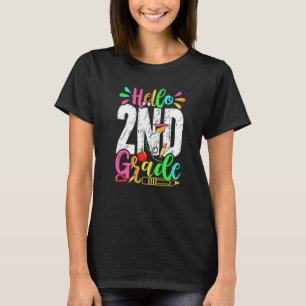 Hallo Abschluss der zweiten Klasse Zurück zur Schu T-Shirt