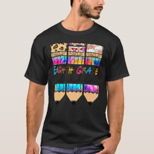 Hallo Achte Grad Leopard Gefärbte Krawatte Stift N T-Shirt