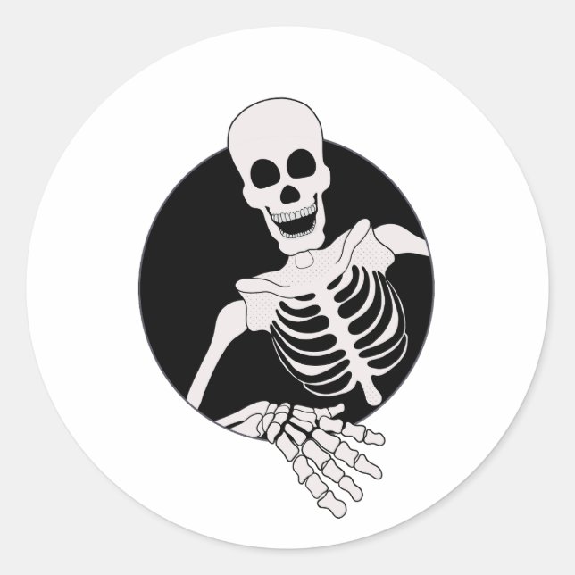 Hallo alle runder aufkleber (Vorderseite)