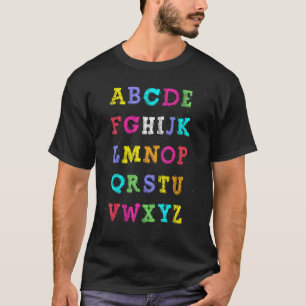 Hallo Alphabet Zurück zur Schule Lustig Vor K Kind T-Shirt