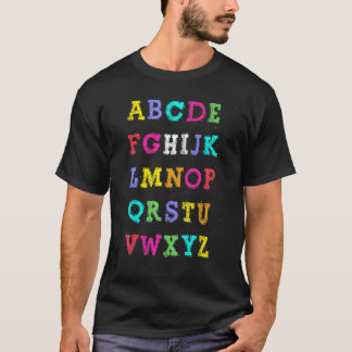 Hallo Alphabet Zurück zur Schule  Vorschule Kinder T-Shirt