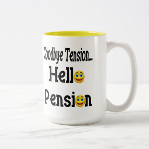 Hallo Altersrente Zweifarbige Tasse