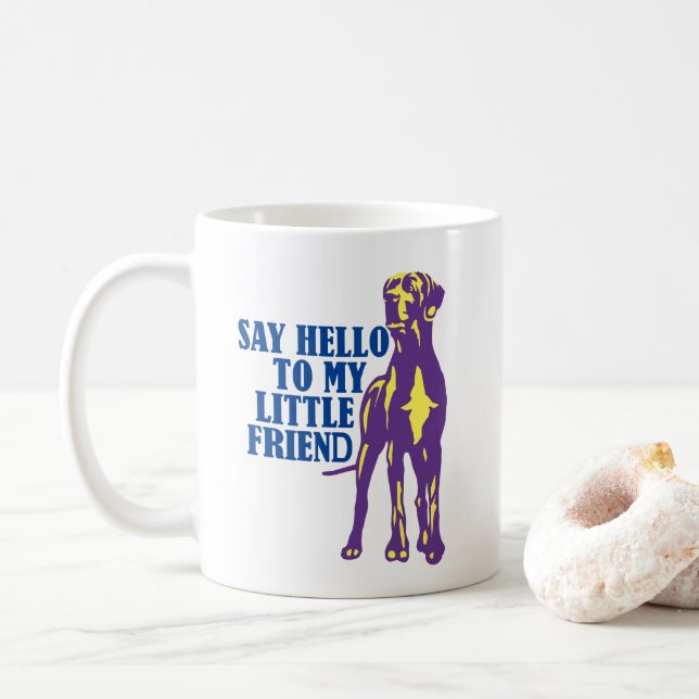 Hallo an meinen kleinen Freund Kaffeetasse (Mit Donut)