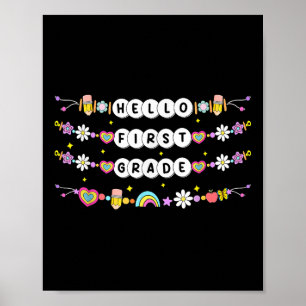 Hallo Armbänder Freundschaftsbänder Erste Klasse Z Poster