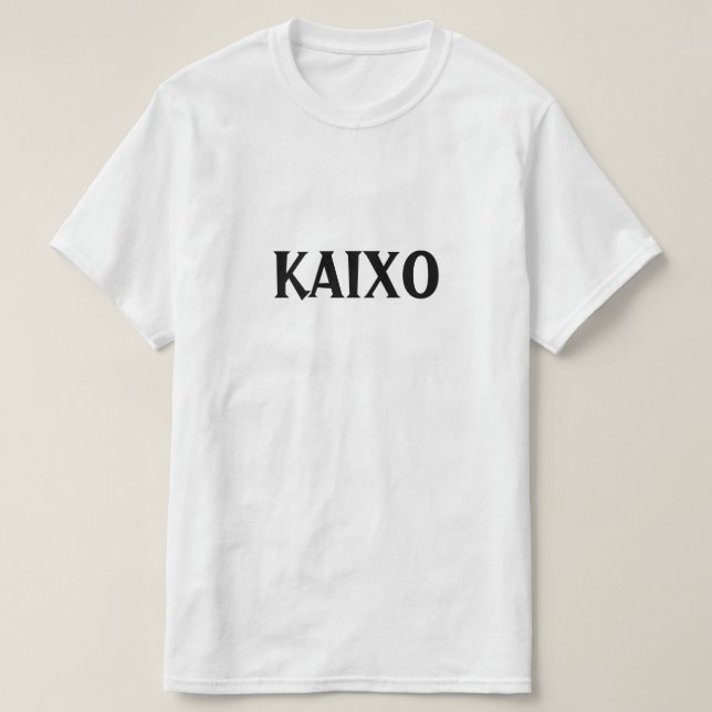 Hallo auf Baskisch, Kaixo T-Shirt (Design vorne)