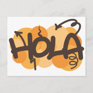Hallo auf Spanisch Postkarte