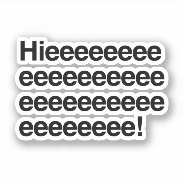 Hallo! Aufkleber (Vorderseite)