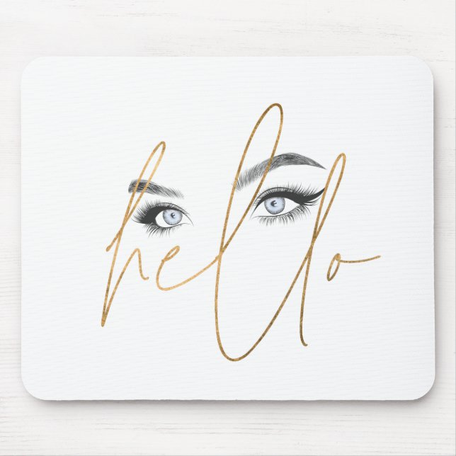 Hallo Augen Mousepad (Vorne)