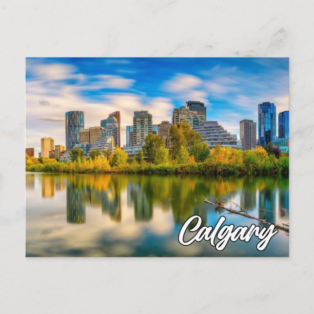 Hallo aus Calgary, Alberta, Kanada Postkarte (Vorderseite)