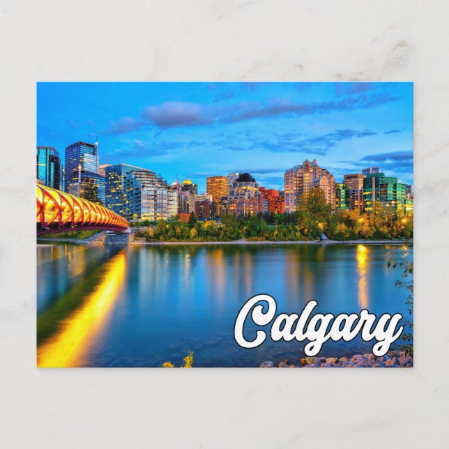 Hallo aus Calgary, Alberta, Kanada Postkarte (Vorderseite)
