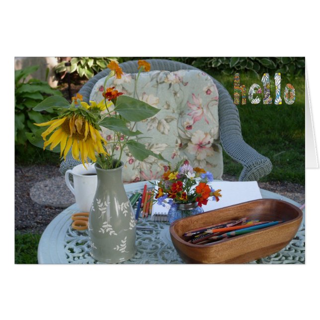 Hallo aus dem Garten (Vorderseite (Horizontal))