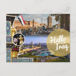 Hallo aus dem Irak Postkarte