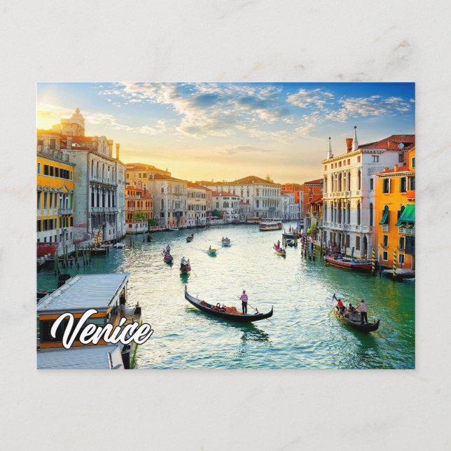 Hallo aus dem schönen Venedig, Italien Postkarte (Vorderseite)