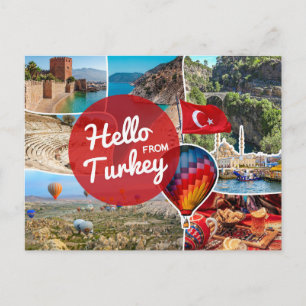 Hallo aus der Türkei Postkarte