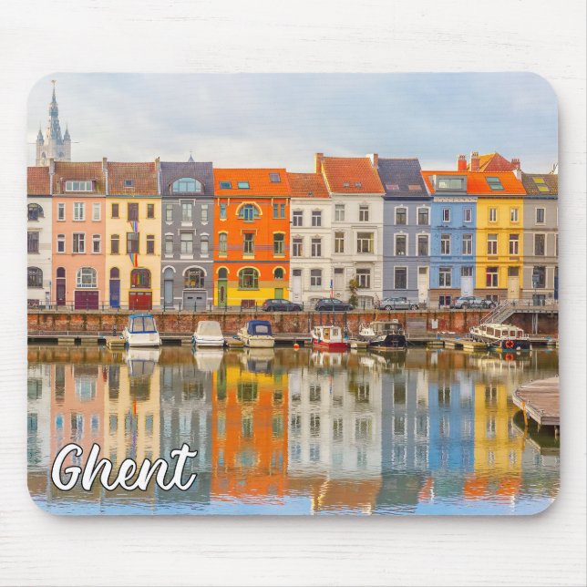 Hallo aus Gent, Belgien Mousepad (Vorne)
