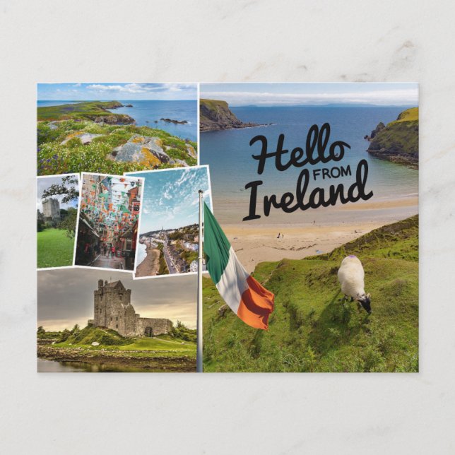Hallo aus Irland Postkarte (Vorderseite)