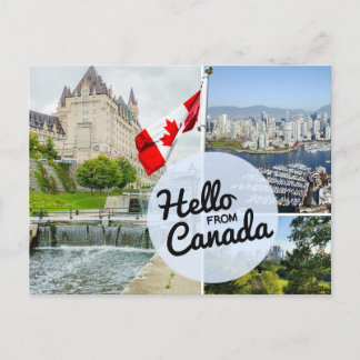 Hallo aus Kanada Postkarte