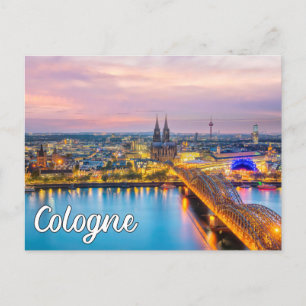 Hallo aus Köln, Deutschland Postkarte