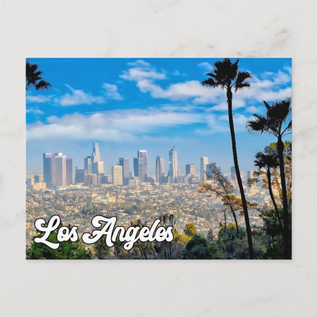 Hallo aus Los Angeles, Kalifornien Postkarte (Vorderseite)