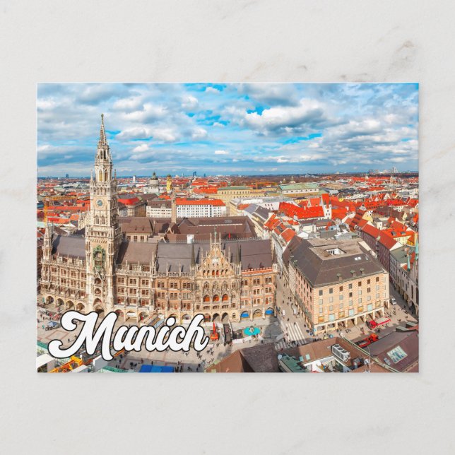 Hallo aus München, Deutschland Postkarte (Vorderseite)
