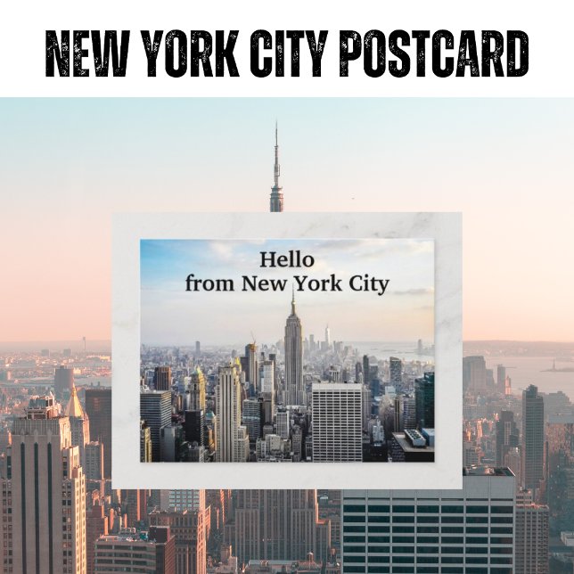 Hallo aus New York City Postkarte (NYC Postcard Template)