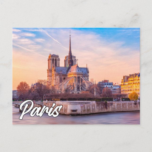 Hallo aus Paris, Frankreich Postkarte (Vorderseite)