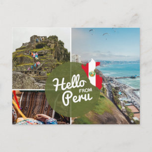 Hallo aus Peru Postkarte