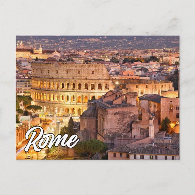 Hallo aus Rom, Italien Postkarte (Vorderseite)