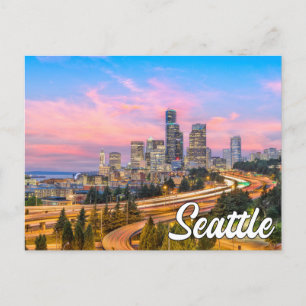 Hallo aus Seattle, Washington Postkarte