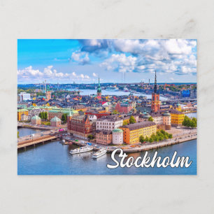 Hallo aus Stockholm, Schweden Postkarte