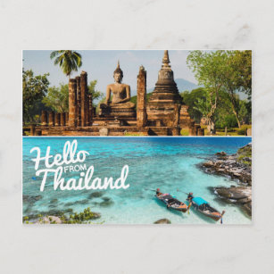 Hallo aus Thailand Postkarte