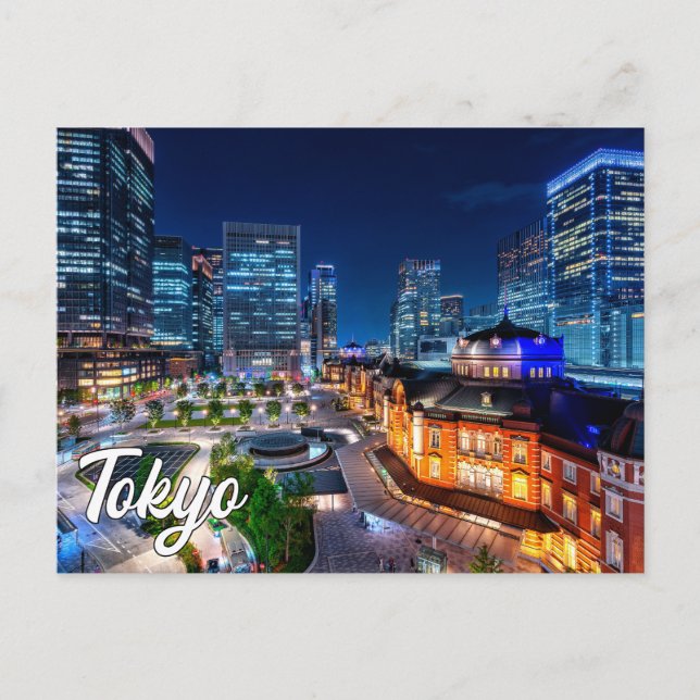 Hallo aus Tokio, Japan Postkarte (Vorderseite)