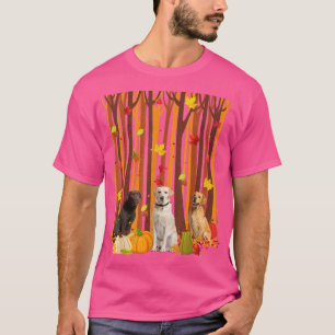 Hallo Autumn Labrador Maple Leaf Fall Pumpkin Mens T-Shirt