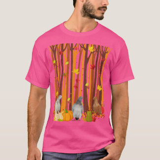 Hallo Autumn Pigeon Maple Leaf Fall Pumpkin Mens W T-Shirt
